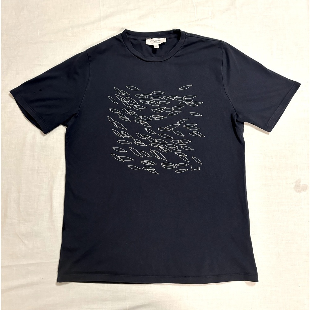 Navy “School of Fish” Seasalt Cornwall Organic Cotton